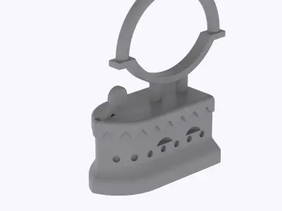 miniature Antique Iron  3D print model