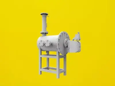 burner machine 3D print model