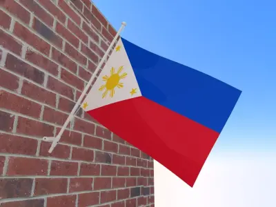 Flag of Philippines 3D model