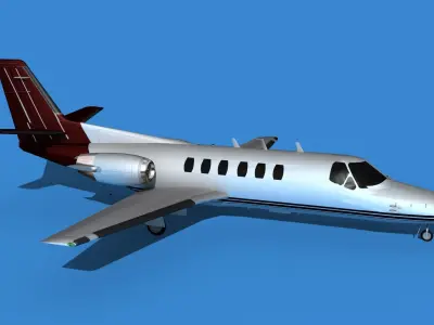 Cessna Citation 550 II Bravo V05 3D model