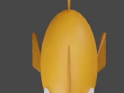 Round GoldFish 3D model