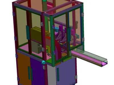 Chip reading and laser marking machine 3D model