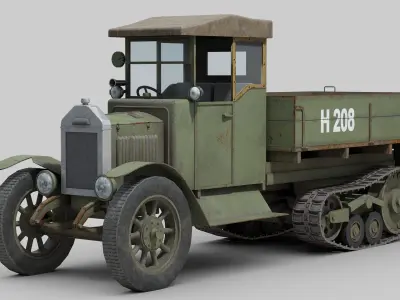 Morris 1Ton Half Track 3D model