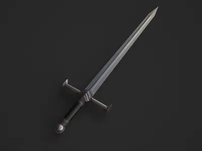 Sword 8  Low-poly 3D model