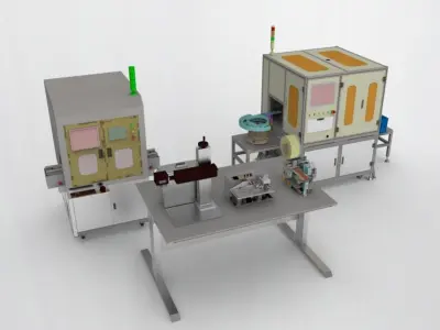 Laser printer and labeling machine  3D model