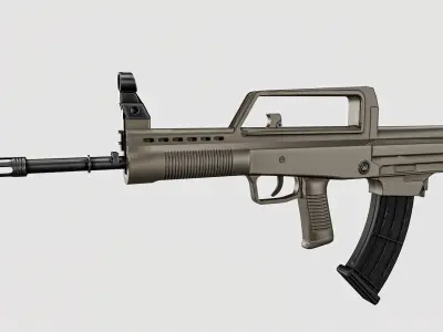 QBZX 95 Assault Rifle Low-poly 3D model