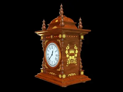 European craft clock-C4Dmodel 3D model