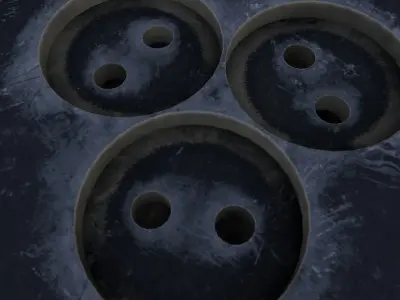 old vintage Extension Cable Cord Low-poly 3D model