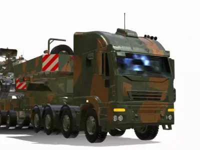 IVECO TRAKKER 500 8x8 Low-poly 3D model