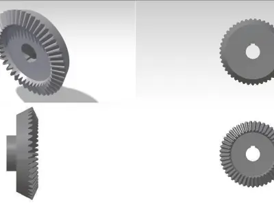Bevel gear Free 3D model