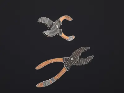 Used Cable Cutter PBR  Free low-poly 3D model