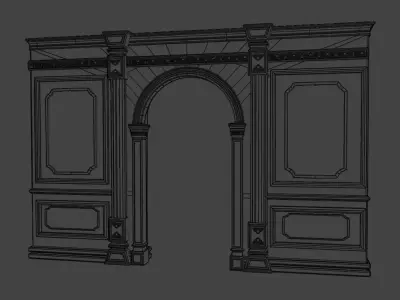 WALL MODEL arch 3D model