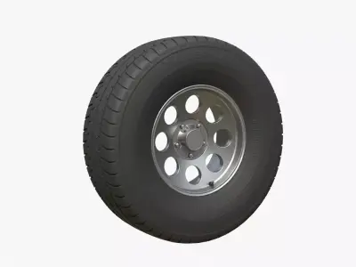Generic Wheel  Low-poly 3D model