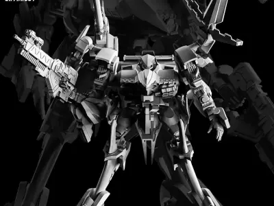 Armored Core Rayleonard 100mm 3D print model