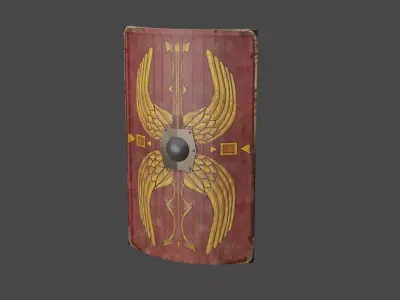 Scutum Roman Shield 3D model