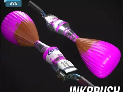 Prop - Weapon - Inkbrush 3D model