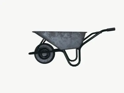Wheelbarrow 3D model 4