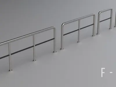 Modular  Railings 3D model