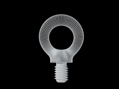eyebolt swivel head screw 3D model