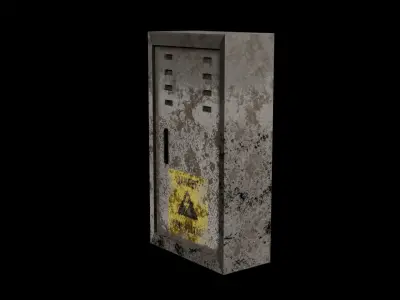 Fuse Box Low Poly Low-poly 3D model