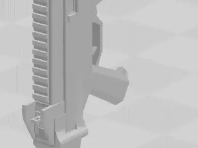 UMP45 gun Low-poly 3D model