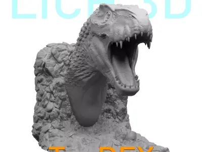 T REX Head - STL 3D print model