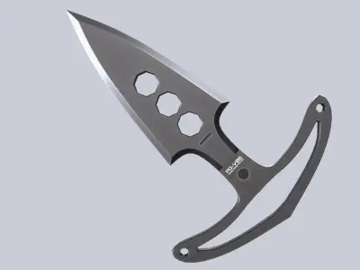 Punch dagger Low-poly 3D model