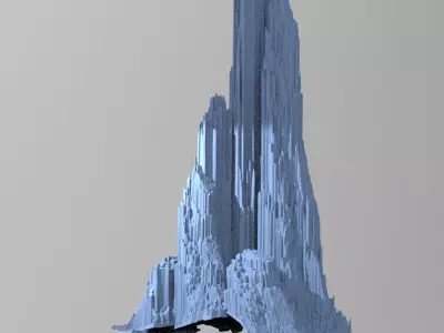 Mount Olympus mountain 1 3D model