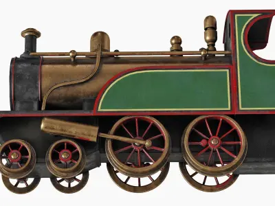 Vintage Train Toy 3D model
