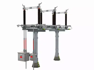 High Voltage Isolation Switch 2 3D model