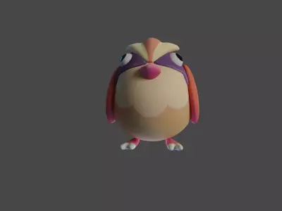 Bird Game Model 01 Low-poly 3D model