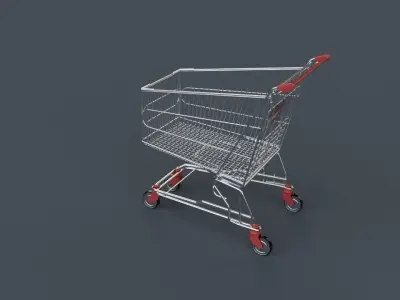 SUPERMARKET TROLLEY 3D model purchase