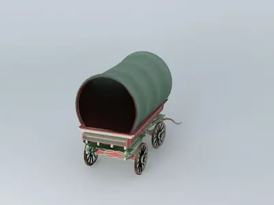 Romany Caravan BowTop Style Free 3D model
