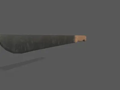 Machete Free low-poly 3D model buy