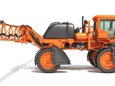 Self Propelled Farm Sprayer 3D model buy