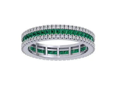 Solitaire Engagement Ring 3D print model 58