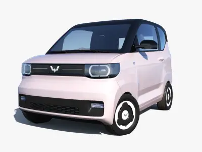 2023 Wuling Hongguang Mini EV Macaron  3D model