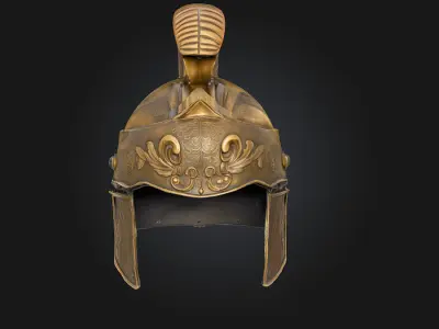 Roman Centurion Helmet  Commanding Authority of the Ancient 3D model