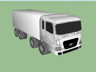 Hyundai HD320 Truck Low-poly 3D model