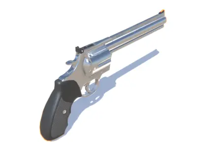 Colt Anaconda Revolver Low-poly 3D model
