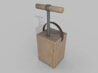 TNT Detonator Low-poly 3D model
