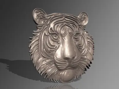 TIGER PENDANT FOR DECORATION CNC 3DPRINTING Free 3D print model