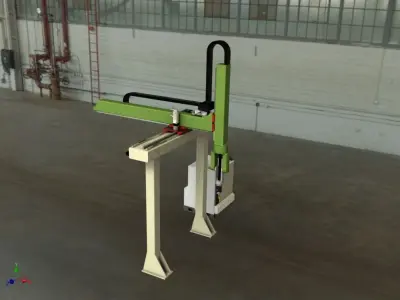 Hybrid Kinematics welding ROBOTS Free 3D model