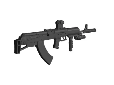 AK-103 Kalashnikov assault rifle 3D model