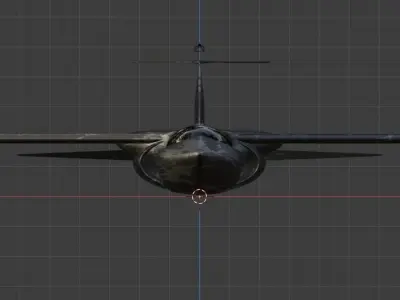 cyan 1 fighter jet 3D print model