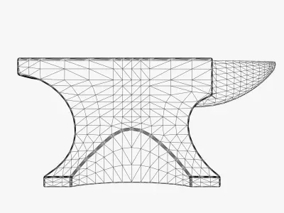 Medieval Anvil - Blacksmith Anvil Low-poly 3D model