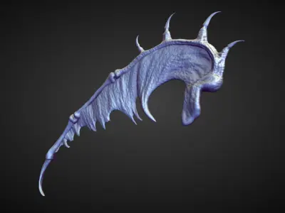 WING43 high poly sculpt 3D model