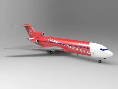 Airliner 727 3D model