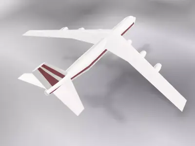 Fictional Super Heavy Cargo Aircraft 3D model