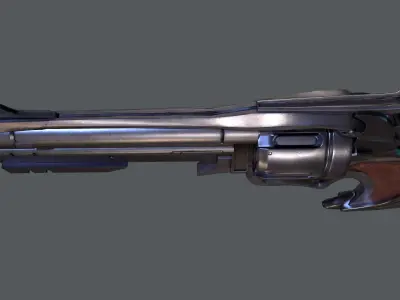 McCree Peacekeeper Low-poly 3D model